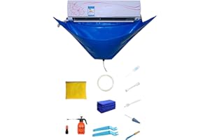 EAYOLY Cubierta De Limpieza De Acondicionador De Aire, Kit De Limpieza De Aire Acondicionado Impermeable Con Tubería De Agua, Bolsa De Limpieza De Aire Acondicionado, Cubierta Aire Acondicionado Dividido
