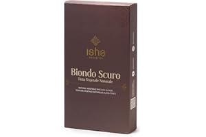 isha cosmetics - Hennè Biondo Scuro 100g – Tinta per Capelliin Polvere Vegetale e Naturale