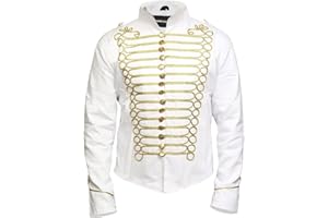 Pamposh Steampunk Hussar Napoleon Military Drummer Parade Jacket