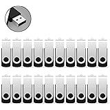 Pendrive USB 2.0 4 GB 20 Pezzi, RAOYI Chiavette USB 2.0 4GB USB Unità Flash Penne USB Chiave USB con Clip in Metallo Ruotabil