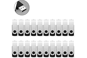 USB 4GB, Pendrive 4 GB Pack 20 USB al por Mayor, RAOYI Memoria USB 4GB 2.0, Memory Stick Flash Drive para Computadoras PC Windows Mac OS (20 Unidades, Color de Negro)