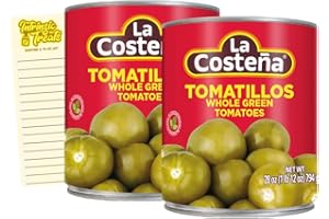 Tomatillos Bundle with La Costena Tomatillos Whole Green Tomatoes 794g x2 and Intrinsic Treats Shopping List Card