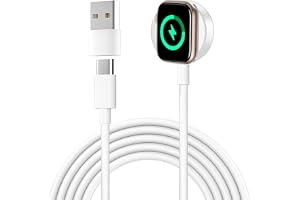1-pack 2m Magnetisk Snabbladdare för Apple Watch, Trådlös Laddkabel Kompatibel med Apple Watch Series 12/11/10/9/8/7/6/5/4/3