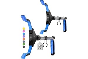 SLAH Lot de 2 pinces de préhension pour personnes âgées de 32 pouces en aluminium rotatives - En caoutchouc antidérapant - Pince à ordures pliable pour enfants - Long bras de préhension