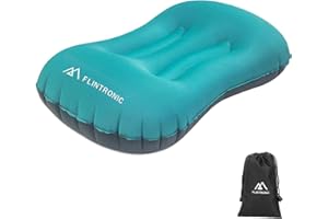 ‎FLINTRONIC flintronic Aufblasbare Camping Kissen, TPU Ultraleicht Aufblasbares Kissen für Strand, Wasserfest Komprimierbar Bequem Aufblasbar Kopfkissen Strandkissen für Outdoor