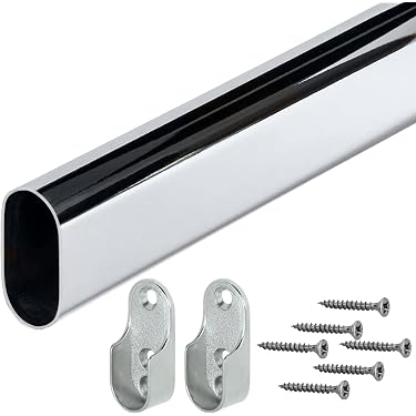 Uittrekbare Kledingstang 77-177 Cm Zwart - Verstelbaar - Tot 30 Kg Draagkracht
