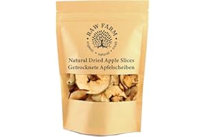 RAW FARM ORGANIC NATURAL FRESH 500 g Dried Apple Slices - from Whole Fruit - Seeds Removed - Free from additives, preservatives, sugar