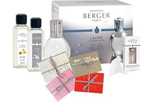 Lampe Berger Starter Set New Edition Ovale con libretto e istruzioni (lingua italiana non garantita) incl. 2 X 250 ML profumo per la tua lampada – il tuo profumo di Maison Berger.