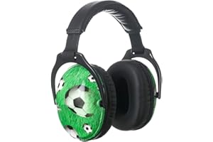PROTEAR SNR 28dB Casque Anti Bruit Enfant - Protection auditive idéale pour les enfants sous les feux d'artifice, les voyages, les événements sportifs et les environnements bruyants(Football)