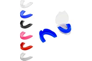 ACZET Mouth Guard Gum Shield Mouthguards for Adult Senior Junior Kids Youth Great School Combat Sports Soccer Hockey MMA Boxing Martial Arts Basketball (Adult(+12), Blue)