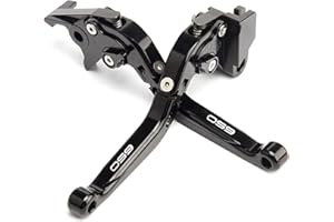 ZESIDIMO Für Kawasaki Z650 Z 650 2017 2018 2019 2020 2021 Motorrad Brems- und Kupplungshebel verstellbar ausziehbar (Schwarz)