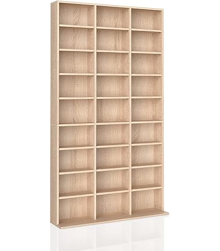 VidaXL - Armoire à CD Chêne 100x23x89.5cm - Rangement CD/DVD