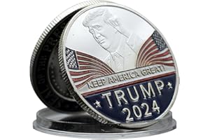 MERCOLLECTION Pièce de monnaie 2024 Donald Trump Challenge pour 47e président des États-Unis en métal