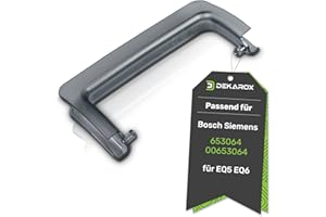 DEKAROX Maniglia per serbatoio dell'acqua grigio trasparente per Siemens Bosch 00653064 653064 per serbatoio dell'acqua in macchina da caffè EQ5 EQ6 plus s700 VeroAroma VeroCafe