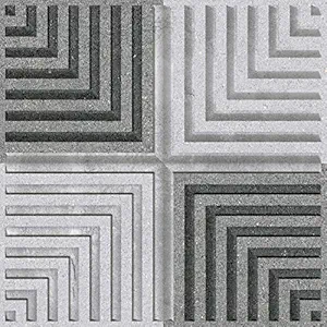 Johnson Endura - Cross Squre Gris - Plus - Glazed Vitrified Tile, EDC Wall & Floor Tiles, Rustic Look, (30 x 30cm - 1cm Thickness, Matte Finish, 8-Tiles in Box), dig AMZ Cross Squre gris