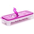 Signoraware Ice Cube Tray with TPE Easy Release Base with Removable lid, 14 Cubes, BPA Free, Purple