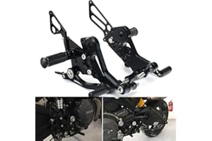 T | TARAZON TARAZON Moto CNC Réglables Repose-pieds arrière Commandes Reculées Rearset pour Ducati Monster 796 2010 2011 2012 2013 2014