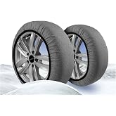 Matte Rubber Snow Socks Snow Chain Equivalent High Quality Textile Snow Chain Extra Pro Series (X-Large)