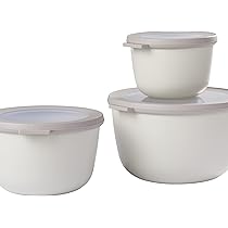 Mepal - Multi Bowl Cirqula Rectangular - Contenitori Plastica Con Coperchio - Adatto Come Contenitore Ermetico Per Frigo, Microonde, Congelatore Da Portata - Ciotole Cucina - 1000 Ml - Vivid Mauve