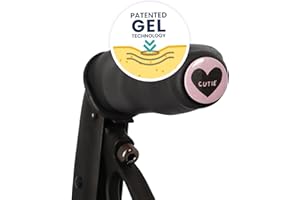 ‎MY ADD ON MyRollerSleeve Ergonomische Griffe fuer Rollstuhl und Rollatoren in trendigen Farben zur Unterstuetzung der Haende beim Gehen, Griff mit Gelpad fuer Senioren Gehhilfe, 21 x 6,5 x 9 cm