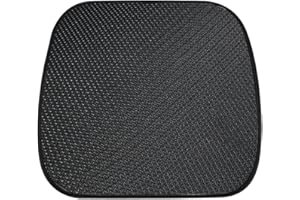 MoreChioce Cojín de Asiento Coche de Seda de Hielo, Funda de Asiento de Coche Sin Respaldo Transpirable Protector de Asiento Delantero de Coche Cómodo Suave para la Mayoría de Los Coches,Negro