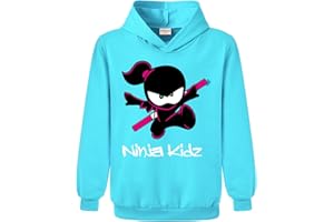 Forlcool Ninja Kidz Merch Girls and Boys Printed Sweatshirt Hoodie Kids Casual Jumper Top