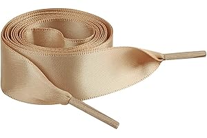 Jamron Piatto Seta Raso Nastro Lacci delle Scarpe 2CM di Larghezza per le Scarpe da Ginnastica Ballerine Pumps