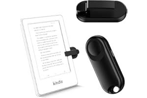 Sycelu RF Remote Control Page Turner for Kindle Paperwhite Accessories Ipad Reading Kobo Surface Comics/Novels iPhone Tablets Android Taking Photos Camera Video (Dark Black, 5.5 * 3.9 * 1.26inch)