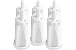 KGC Lot de 6 Filtres à Eau Compatibles Sage,Rechange pour Machines à Café Pour Barista Express/Pro/Touch/Impress/SES876/SES878/SES880/SES990/BES878/BES880,pour une Meilleure Saveur Café
