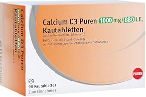 PUREN PHARMA GMBH & CO. KG Calcium D3 Puren 1000 mg/880 I.E. Kautabletten