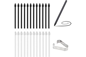 YFPOPONE 24 standardowe końcówki zapasowe do rysika S, wymienne końcówki do rysika z pęsetą do usuwania, S Pen wymienne końcówki do Galaxy S Pen kompatybilne