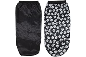 SCHYIDA Schlafmütze Satin, 2 Stück Haarhaube Satin Lange Satin Haube Schlafhaube Haare Schützen Satin Bonnet Schlafkappe Haare Nacht Schlaf Mütze zum Schlafen Schlafhaube Haare Schützen für Damen