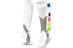 sportanics® Podkolanówki uciskowe dla kobiet i mężczyzn, pończochy uciskowe, stabilność dzięki skarpetom uciskowym do uprawiania sportu, na narty, do lotu, w podróży