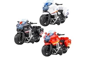 SHDIEHJFMLDH 3 Piezas Moto Juguete,Motocicleta Juguete de Aleación,Mini Maqueta Moto,Juguete de Modelo de Motocicleta,Juegos Educativos para NiñOs Y NiñAs, Regalo De Fiesta De CumpleañOs