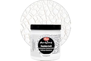 Viva Decor Artline Pintura faceta (transparente, 250 ml) Pasta crackle – Arzor barniz de craquelado colores – Pega efecto vintage – Pintura para vidrio, porcelana, lienzo, etc. – Fabricado en Alemania
