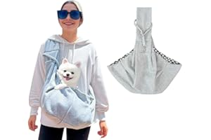 NHPY Grigio Marsupio per Cani, Taglia Piccola, Borsa Cane, Borsa Porta Cane, Marsupio Gatto, Zaino per Cani