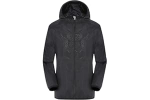 TOFOTL Giacca a Vento Tecnica Giubbotto Primaverile Uomo Tute Antipioggia Moto Halloween 3 Mantello Gambali Antipioggia