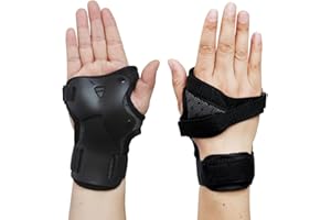 SUNGOOYUE Protector de Muñeca contra Impactos, Muñequera Ajustada, Soporte para Muñeca, Correas de Nailon Transpirables con Absorción de Sudor para Adultos, Niños, Jóvenes, Patinaje,