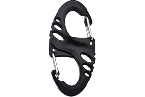 KEEJEA Unisex S-formad nyckelringskrok med 5-pack
