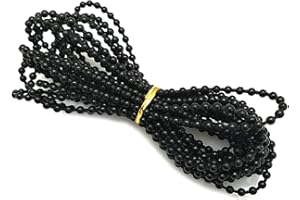 Misazy Catena per tapparelle,Catena verticale inferiore cieca,catena per tende a rullo 10m Per parti di ricambio per tende a rullo Raccordi di riparazione (nero)