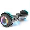 SISIGAD Hoverboard Self Balancing Scooter 6.5" Two-Wheel Self Balancing Hoverboard with Bluetooth Speaker and LED Lights Electric Scooter for Adult Kids Gift