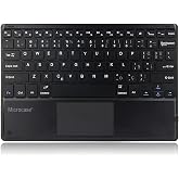 Microcase Tablet ve Telefonlar i&ccedil;in Şarjlı Touchpadli T&uuml;rk&ccedil;e Bluetooth Klavye - AL2724 Siyah
