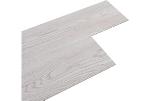 INMOZATA 5m²/36Pcs Vinyl Flooring Lino Flooring Self-Adhesive Vinyl Flooring Planks 2mm Peel & Stick Floor Tiles Waterproof Floor Wall Stickers for Kitchen Bathroom Home Floor Tile (White Grey)