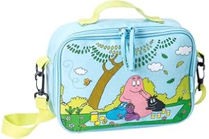 PETIT JOUR PARIS Barbapapa Barbapapa Cartable, 27 cm, Bleu (Blue)