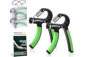 ZENLETE Profi Fitness Handtrainer Fingerhantel einstellbar 5-60 kg Fingerstärker Fingerdehner, Unterarm-trainer Trainingsgerät für mehr Griffkraft + E-Book mit Übungen
