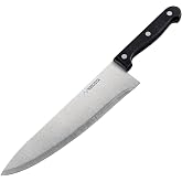 Nirosta FACKELMANN Mega Chef Knife Chef Chef Chopping Onion Meat Vegetables Blade Steel CCR Ergonomic Handle Black, 1pc, 4339