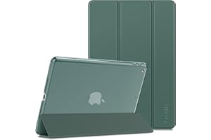 EasyAcc Funda Compatible con iPad 9 Generación/iPad 10.2 2021 2020 2019 /iPad 8. 7. Generación, Case Ultra Slim Carcasa Smart Cover PU Protector con Función Soporte Auto Sueño Estela,Verde