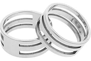 VILLCASE Herramienta De Apertura Y Cierre De Anillos De Salto De Acero Inoxidable Abridor De Anillos Circulares Para Bisutería Diy Y Reparación Juego De 2 Piezas Con Diámetro Interior De 0.74 Pulgadas