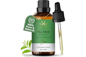 AVD Organics Tea Tree Oil 30ml – 100% Pure & Organic Essential Oil | for Skin, Hair & Nail Care | Tea Tree Oil for Nail Fungus, Nail Treatment, Diffuser, Soap & DIY Use – 1 fl oz