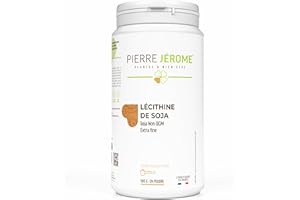 Lécithine de Soja en Poudre Pierre Jérôme - Complément et Additif Alimentaire à Base de Phospholipides de Soja - Foie, Cerveau - 500 G - 500 Jours